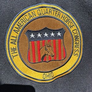 Vintage 1999 Congress Horse Jacket all American quarter horse m